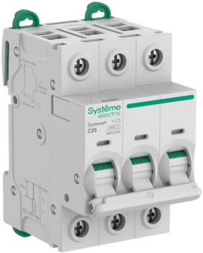 Автоматический выключатель Systeme Electric Systeme9 3P 25A 6kA (хар-ка C) S9F22325