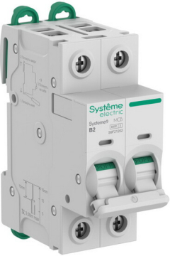 Автоматический выключатель Systeme Electric Systeme9 2P 2A 6kA (хар-ка B) S9F21202