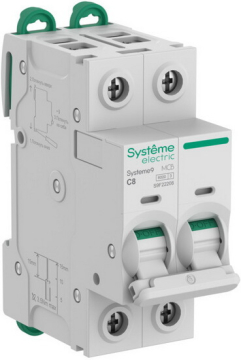 Автоматический выключатель Systeme Electric Systeme9 2P 8A 6kA (хар-ка C) S9F22208