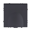 Розетка штепсельная SCHUKO 16A/250 В с крышкой, черный матовый Kollinger Eclipse EC-015BK EC-015BK