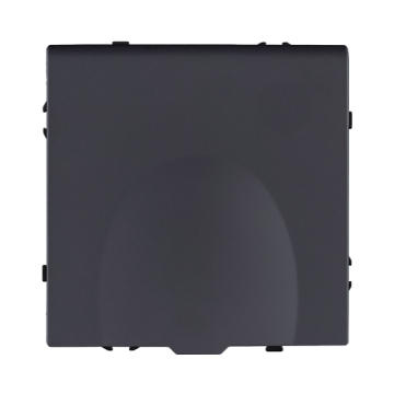 Розетка штепсельная SCHUKO 16A/250 В с крышкой, черный матовый Kollinger Eclipse EC-015BK EC-015BK