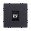 Розетка Ethernet RJ45 Cat.6, черный матовый Kollinger Eclipse EC-017BK EC-017BK