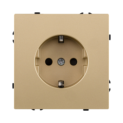 Розетка штепсельная SCHUKO 16A/250 В, золотой Kollinger Eclipse EC-014GD EC-014GD
