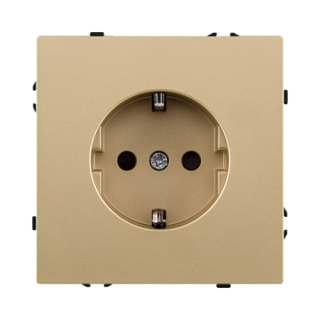 Розетка штепсельная SCHUKO 16A/250 В, золотой Kollinger Eclipse EC-014GD EC-014GD