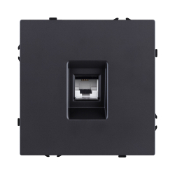 Розетка телефонная RJ11, черный матовый Kollinger Eclipse EC-019BK EC-019BK